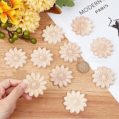 Holz geschnitzte Onlay Applique Handwerk&nbsp;WOOD-WH0034-11B