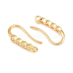Laiton strass boucle d'oreille crochets&nbsp;KK-C261-01B-G