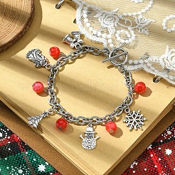 Bracciali a catena in acciaio inossidabile 304&nbsp;BJEW-FS00001