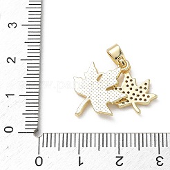 Messing micro pave klare zirkonia anhänger&nbsp;KK-A299-17G