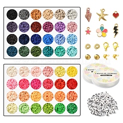 Kit fai da te per la creazione di braccialetti da surfista heishi&nbsp;DIY-YW0005-86