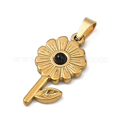 Anhänger aus natürlichem schwarzem Onyx (gefärbt und erhitzt)&nbsp;GG-CBA97F4-01G-08