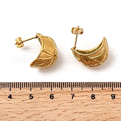 Boucles d'oreilles à tige en acier inoxydable 304&nbsp;EJEW-F381-01A-G