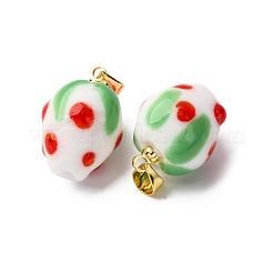 Pendentifs vernissées manuelles&nbsp;LAMP-S069-05A-G-09