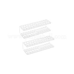 Soporte de tubo de ensayo de acrílico transparente&nbsp;AJEW-WH0314-539