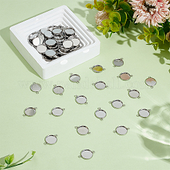 80 Stück Cabochon-Anschlussfassungen aus Edelstahl 304&nbsp;STAS-HY0001-89C