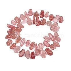 Chapelets de perles aux fraises en quartz naturel&nbsp;GG-CBA3A44-A02-01