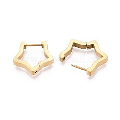 Pendientes de aro de acero inoxidable 304&nbsp;STAS-T074-34G-B