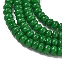 Chapelets de perles en jade blanc naturel teinté&nbsp;GG-CBA9281-A13-5x8mm