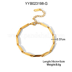 304 Edelstahl Gliederkette Armband & Halskette Sets für Unisex&nbsp;ED1203-1