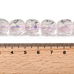 Handgefertigte Stränge aus Folien-Bunte Malereiperlen&nbsp;FOIL-C002-01G