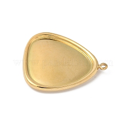 304 Edelstahl Anhänger Cabochon Fassungen für Emaille&nbsp;STAS-L293-03G