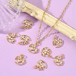 Messingpflaster klare Zirkonia Charms&nbsp;XGRQ4D438-658G