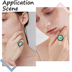 Bausatz zum Selbermachen von Edelstein-Fingerringen&nbsp;DIY-SC0022-49