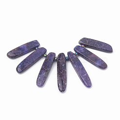 Natürliche Lepidolith / lila Glimmer Steinperlen Stränge&nbsp;G-N215-007