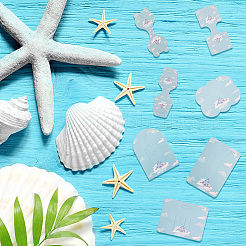 140 Stück 7 Stile Burg Thema Papier Haarspangen Displaykarten&nbsp;CDIS-NB0001-38