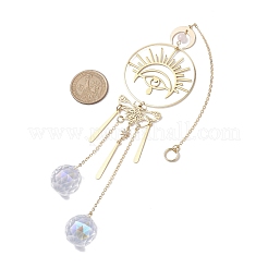 Decorazione pendente in ottone con occhio di farfalla&nbsp;HJEW-TA00225