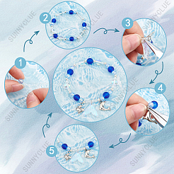 Kit para hacer pulseras con temática oceánica&nbsp;DIY-SC0024-75