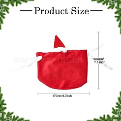 Sacs à cordon en velours chapeau de noël&nbsp;ST-CJ0001-01A