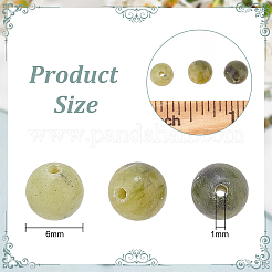 2 hebra de cuentas de jade verde chino natural&nbsp;G-OC0004-62B