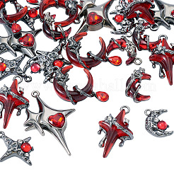 24 pz 6 stili pendenti in lega di resina&nbsp;FIND-TA0009-58