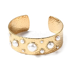 Offene Manschettenarmreifen aus 304 Edelstahl&nbsp;BJEW-K264-05G