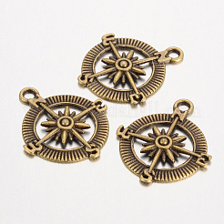 Pendentifs de barre en alliage de style tibétain&nbsp;TIBEP-12683-AB-FF