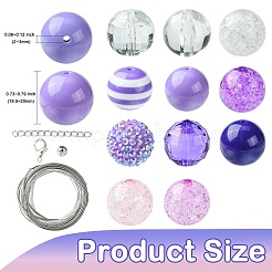DIY-Kits zum Herstellen von Bubblegum-Schmucksets&nbsp;DIY-CJC0009-08A