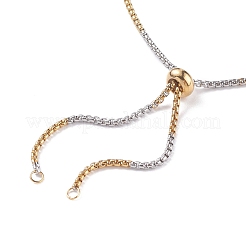 Catene a scatola in acciaio inossidabile 304 scorrevoli Necalace Making&nbsp;AJEW-JB01114-02