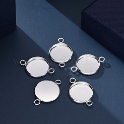 Connecteurs cabochons en acier inoxydable 201&nbsp;STAS-F191-15S-E