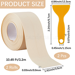 2 rotolo di bordatura impermeabile in plastica PVC&nbsp;TOOL-CP0001-47B