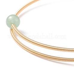 Pietra preziosa e malocchio a lume e braccialetto di perline di perle naturali&nbsp;BJEW-JB08463