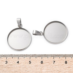 Cabochon pendenti in acciaio inossidabile 304&nbsp;STAS-L282-010P-08