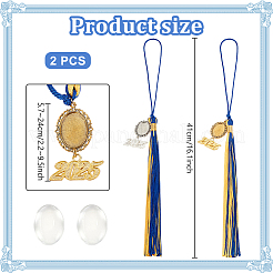 Polyester Doktorhut Graduierung Quaste Anhänger hängen&nbsp;HJEW-PH01933