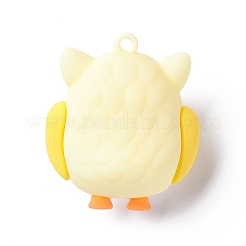 Pendentifs de poupée hibou dessin animé pvc&nbsp;KY-C008-04F