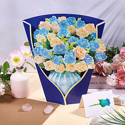 DIY Papierblumenstrauß Grußkarten-Sets&nbsp;AJEW-WH0455-197C