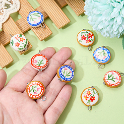 12 pendentif en porcelaine imprimée à la main&nbsp;PALLOY-SW00123