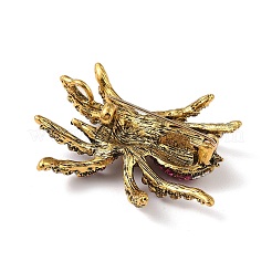 Holloween Spinne Legierung Strass Broschen&nbsp;JEWB-S023-02C