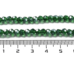 Placcare trasparente perle di vetro fili&nbsp;EGLA-A035-T4mm-A10