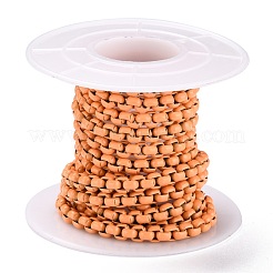 Catene scatolate in ottone fatte a mano verniciate a spruzzo ecologiche&nbsp;KK-J276-17-P19