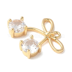 Ottone micro spianare pendenti zirconi&nbsp;KK-A253-18G