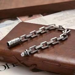 Bracciali a catena a maglie rettangolari in ottone per uomo&nbsp;FS-WG04BA2-03