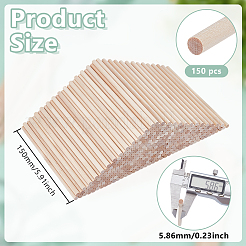 300 Stück Holz-Bastelstäbchen&nbsp;WOOD-GO0001-23