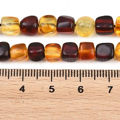 Zweifarbige Stränge aus natürlichen Bernsteinperlen&nbsp;G-K426-A03-04