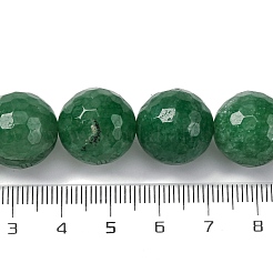 Gefärbt natürlichen weißen Jade Perlen Stränge&nbsp;G-K390-A19-01