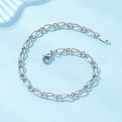 Figaro-Kettenarmbänder aus 304er Edelstahl für Damen&nbsp;BJEW-JB12772