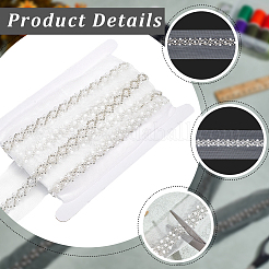 Ruban de dentelle en polyester de 4 mètre&nbsp;SRIB-GF0001-73B-02