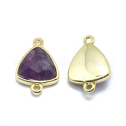 Natürliche Amethyst verbindet Steckverbinder&nbsp;G-O177-16G-G
