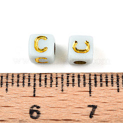 Perline acrilico placcato&nbsp;OACR-N140-01C-C