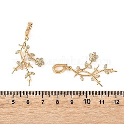 Ganci a perno in ottone Shegrace con micro pavé di zirconi cubici&nbsp;XGRQ5S715-848-G